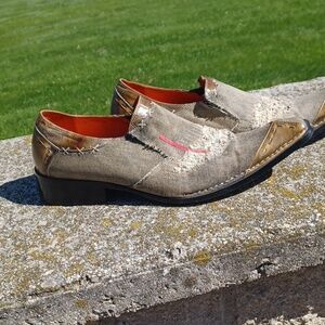 Robert Wayne Implode Western Boots, Distresses Look, Leather Accents, Sz 11, EUC